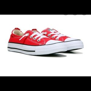 Red Converse shoreline size 3